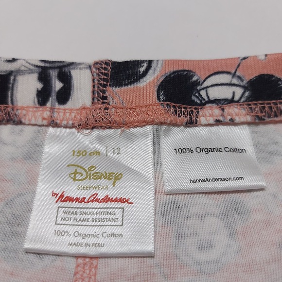 Hanna Andersson + Disney Minnie Mouse print long johns pajama set - Picture 8 of 11